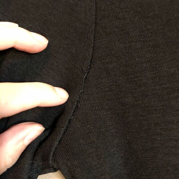 NWT!‎ Active USA black dress long sleeve v neck. - Picture 7 of 11